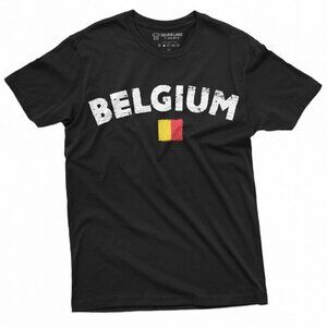 Belgium Flag T-Shirt | Belgian Pride Shirt | Minimal Country Graphic Tee |